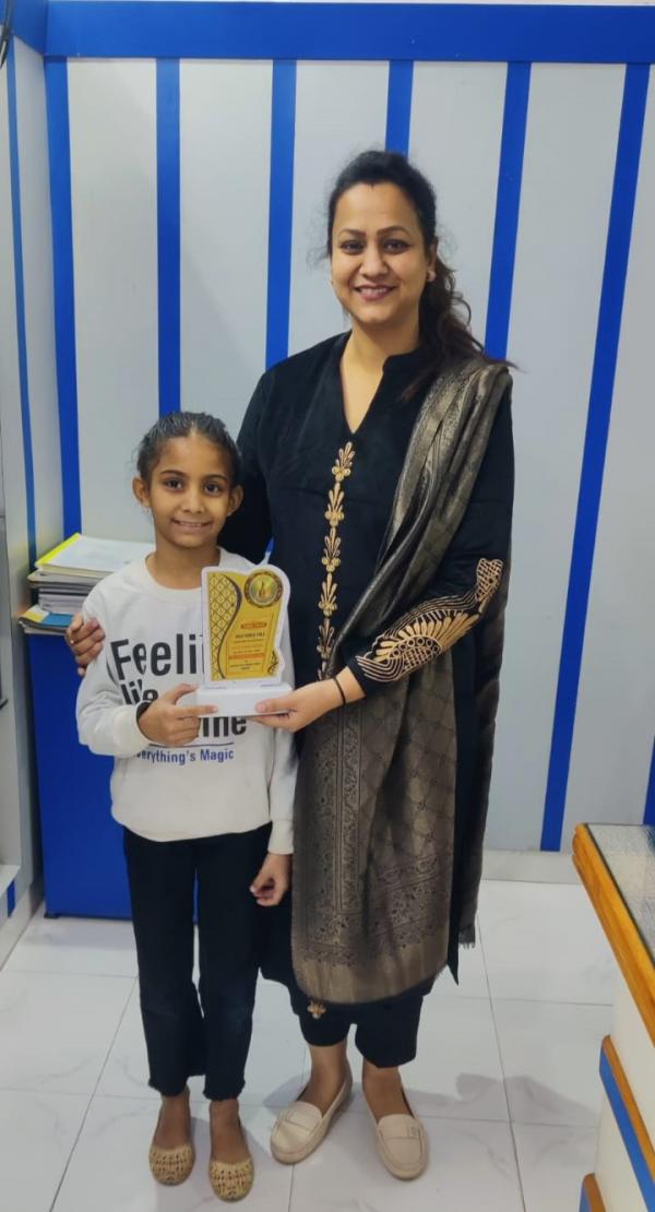 Harkirat Kaur of Class - IV got 2nd Position in Best Shooters Sports Festival -2025