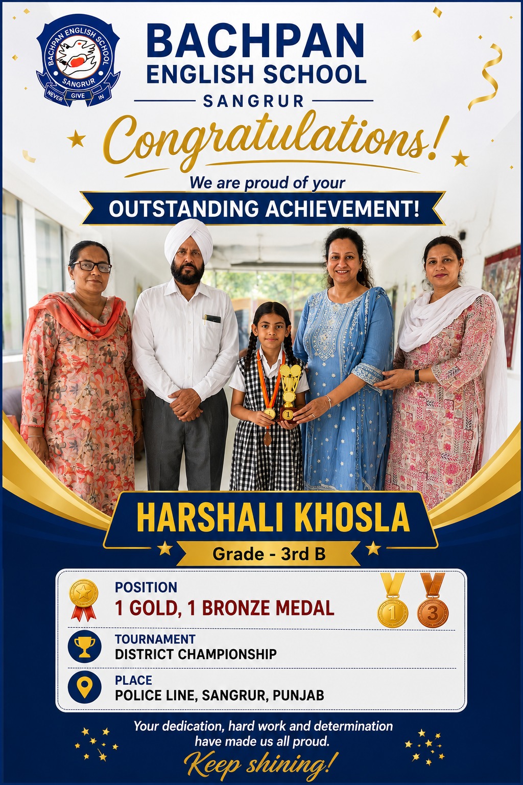 Harshali Khosla Grade - 3rd B 2026